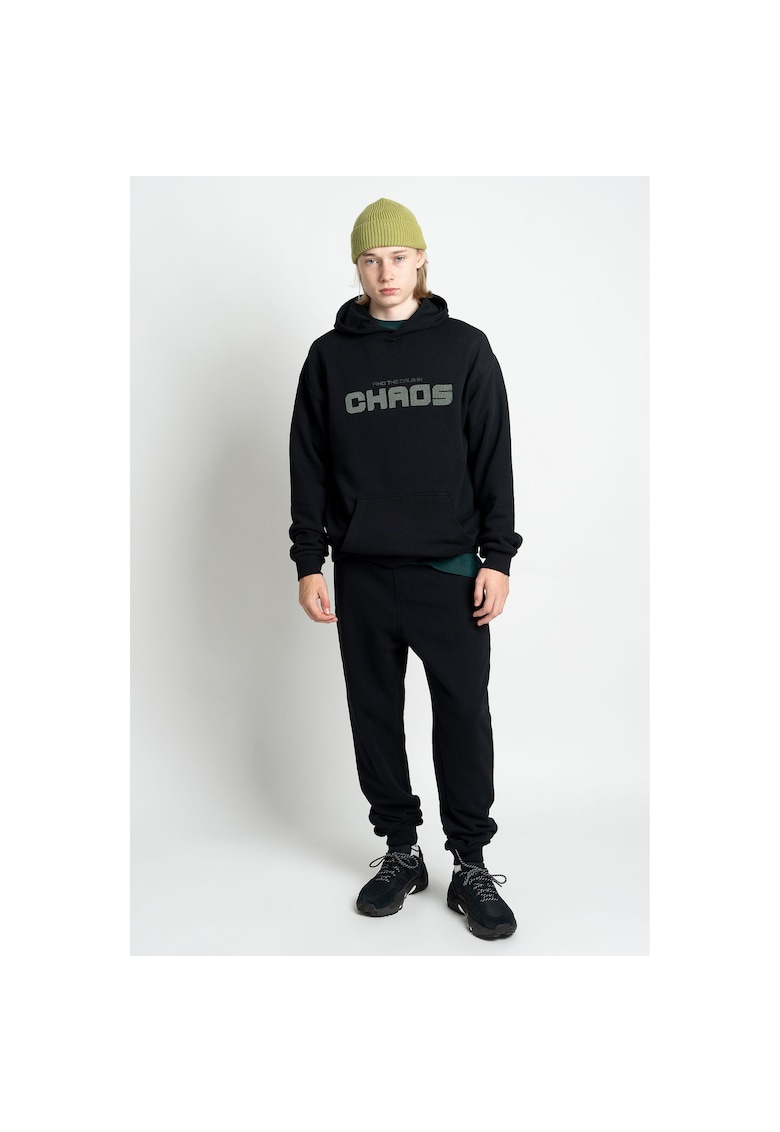 Pantaloni de trening cu buzunare si fermoar