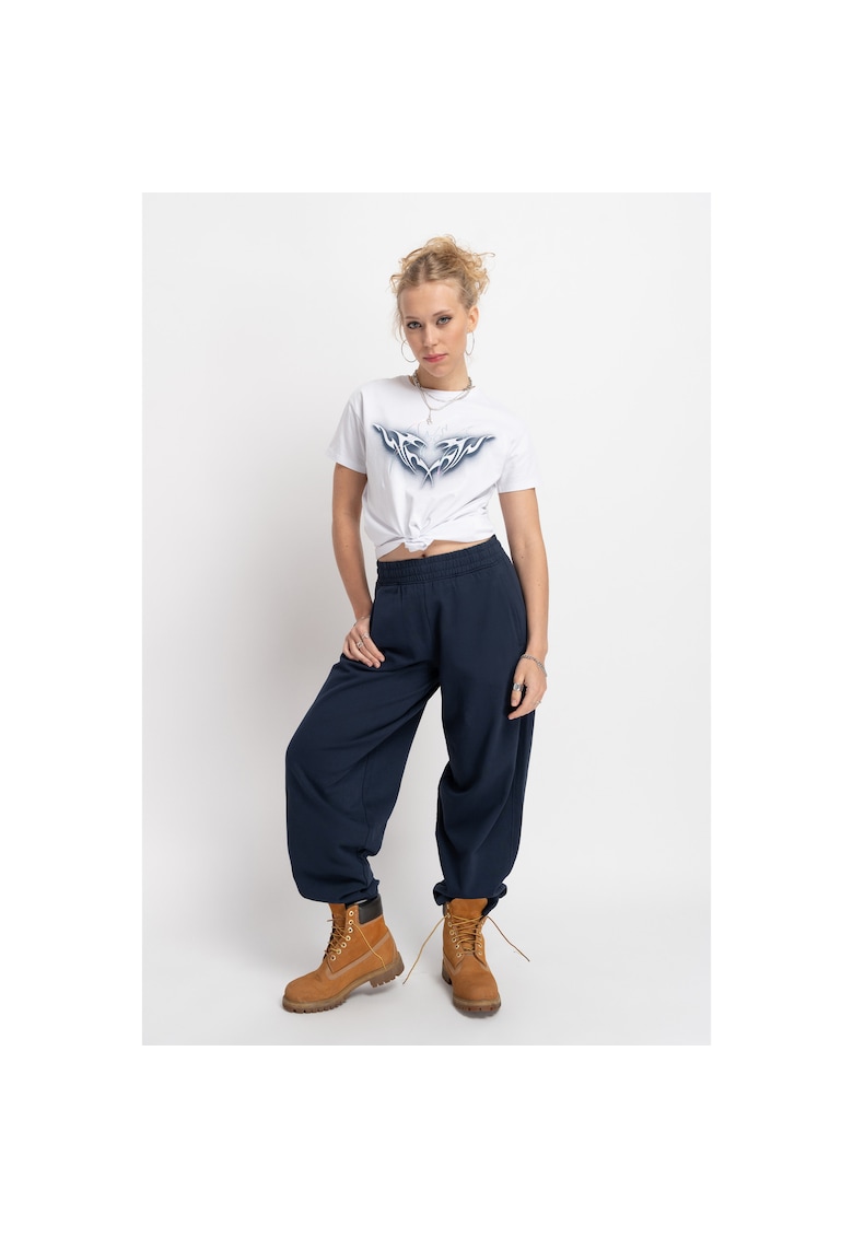 Pantaloni de trening uni cu talie elastica