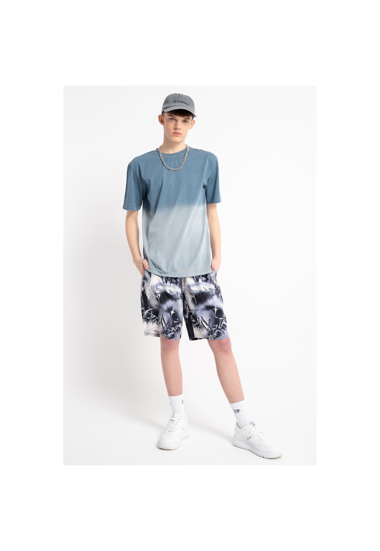 Sort de baie cu imprimeu grafic -