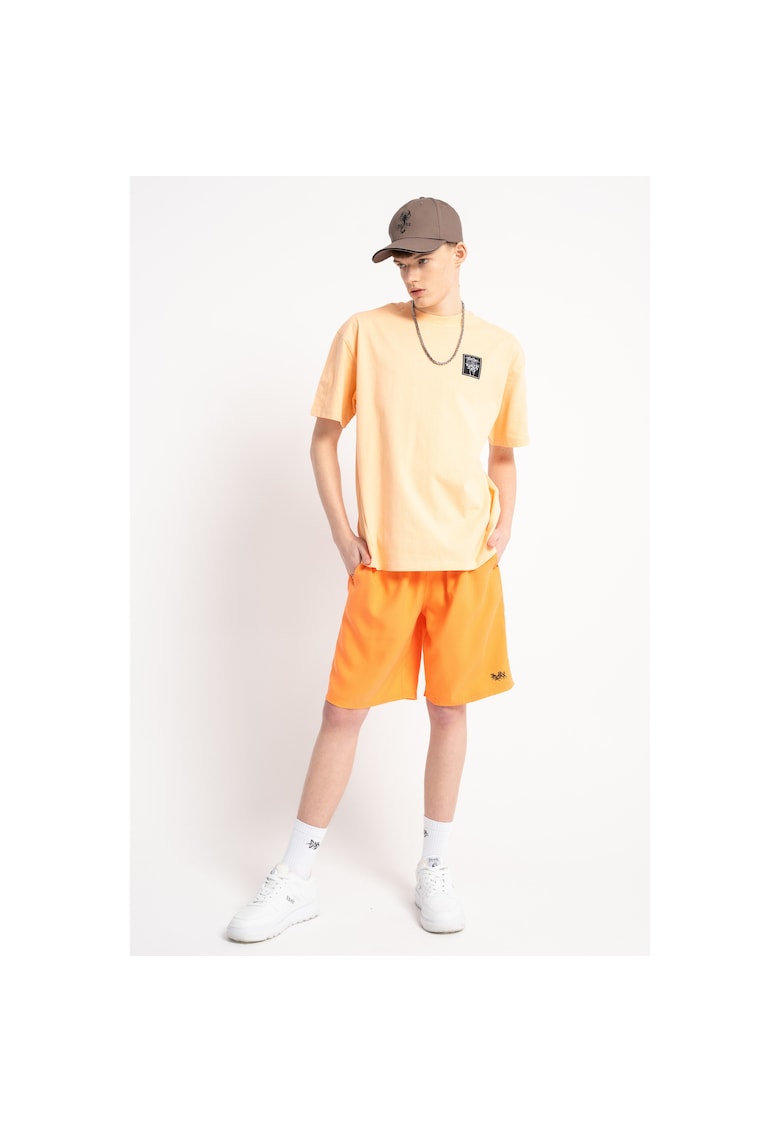 Bermude cu talie elastica ajustabila si buzunare