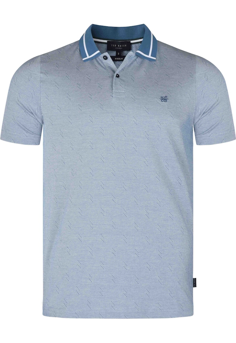Ted Baker Tricou barbati - 271172 Teal-Blue Ginald - albastru - 100% bumbac