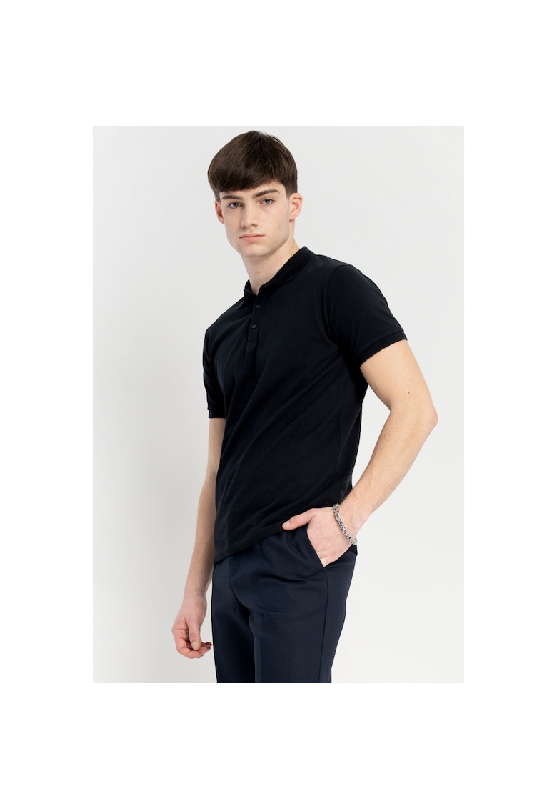 Tricou polo cu nasturi -