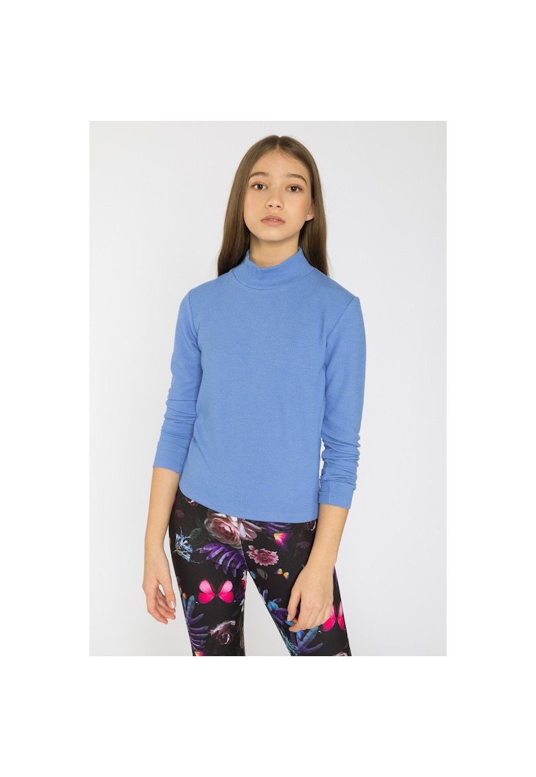 Camasa uni slim fit cu nasturi -