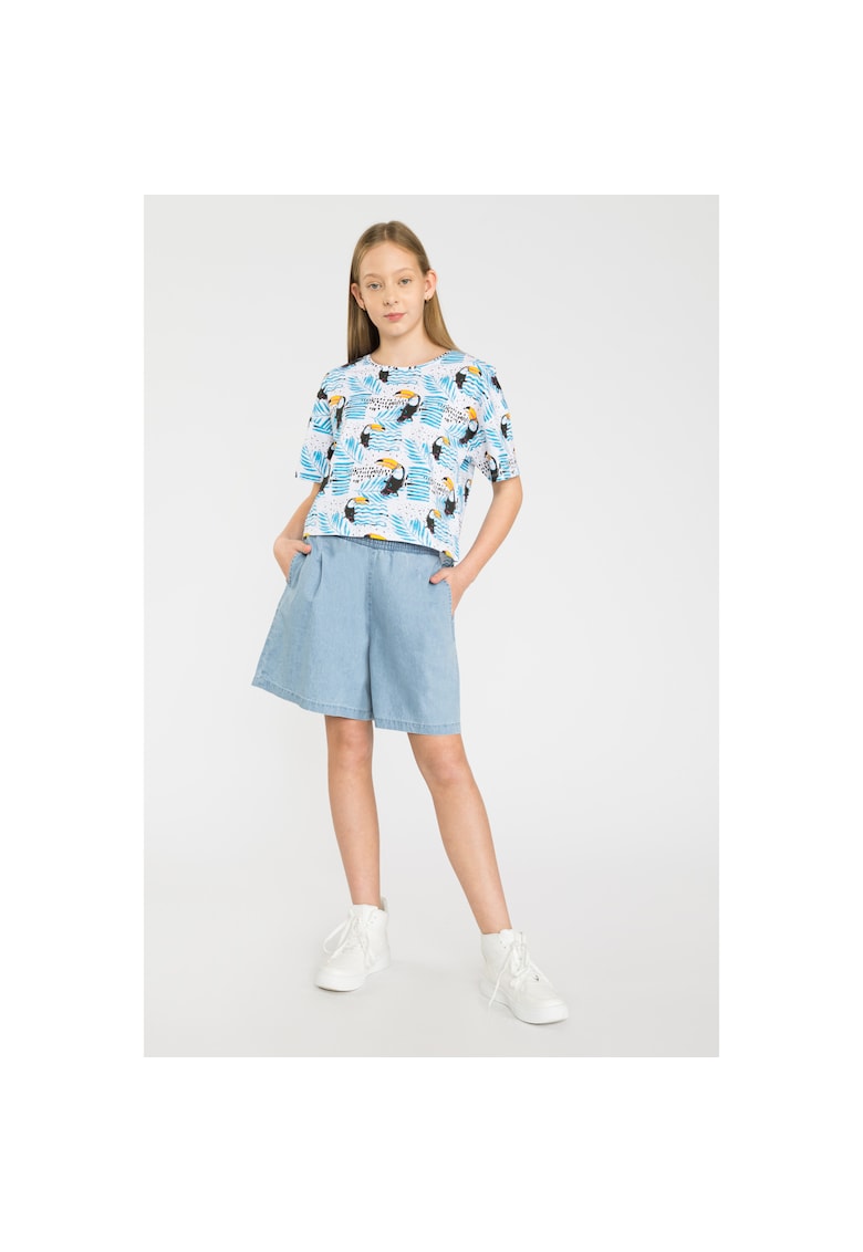 Tricou lejer cu model TUKAN -
