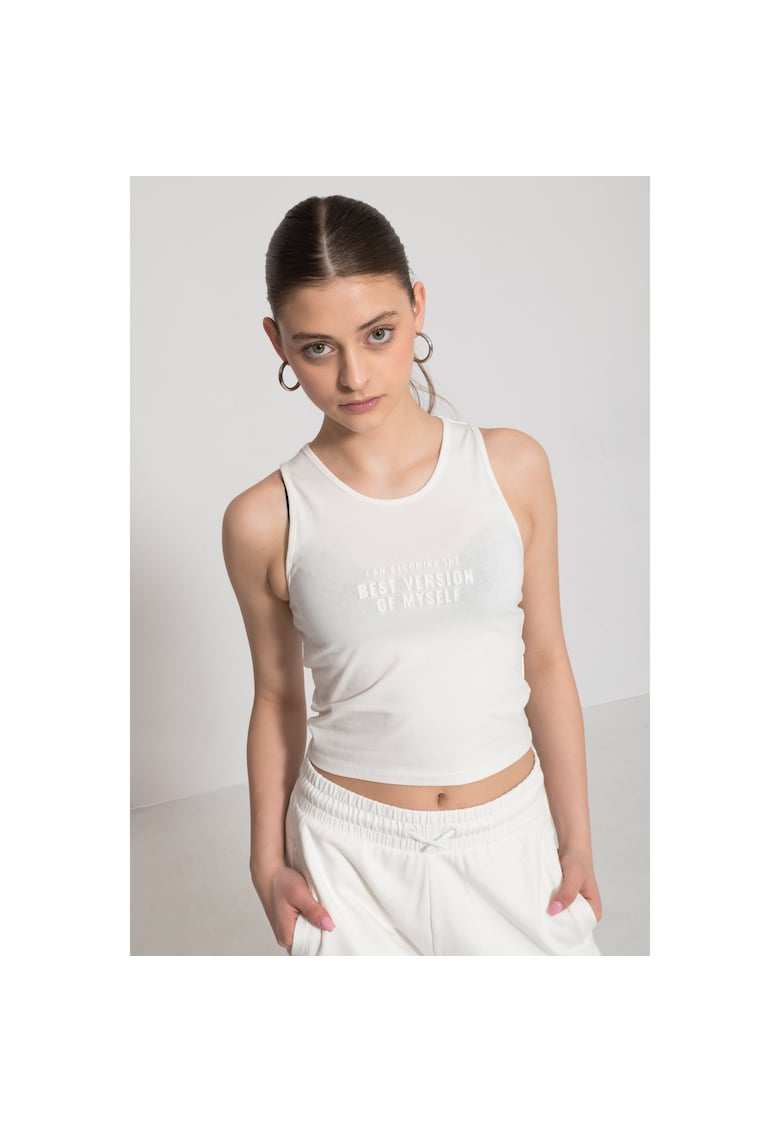 Maiou crop din amestec de bumbac -