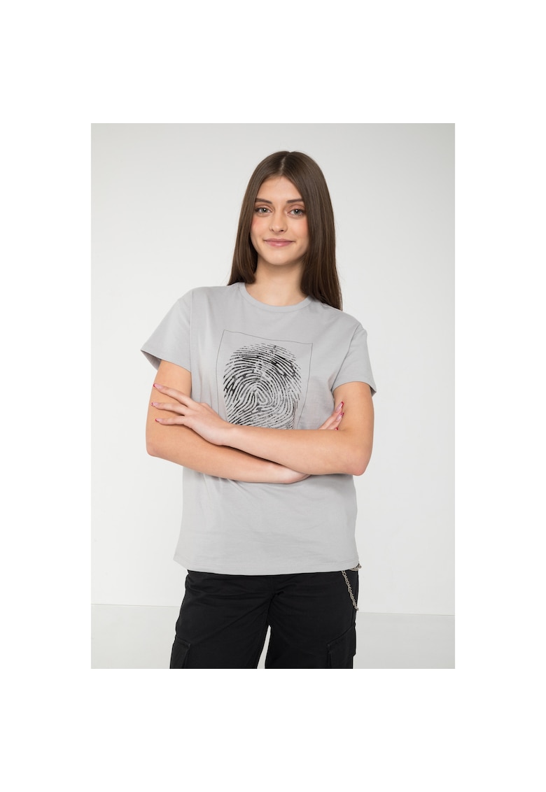 Tricou din bumbac cu print -