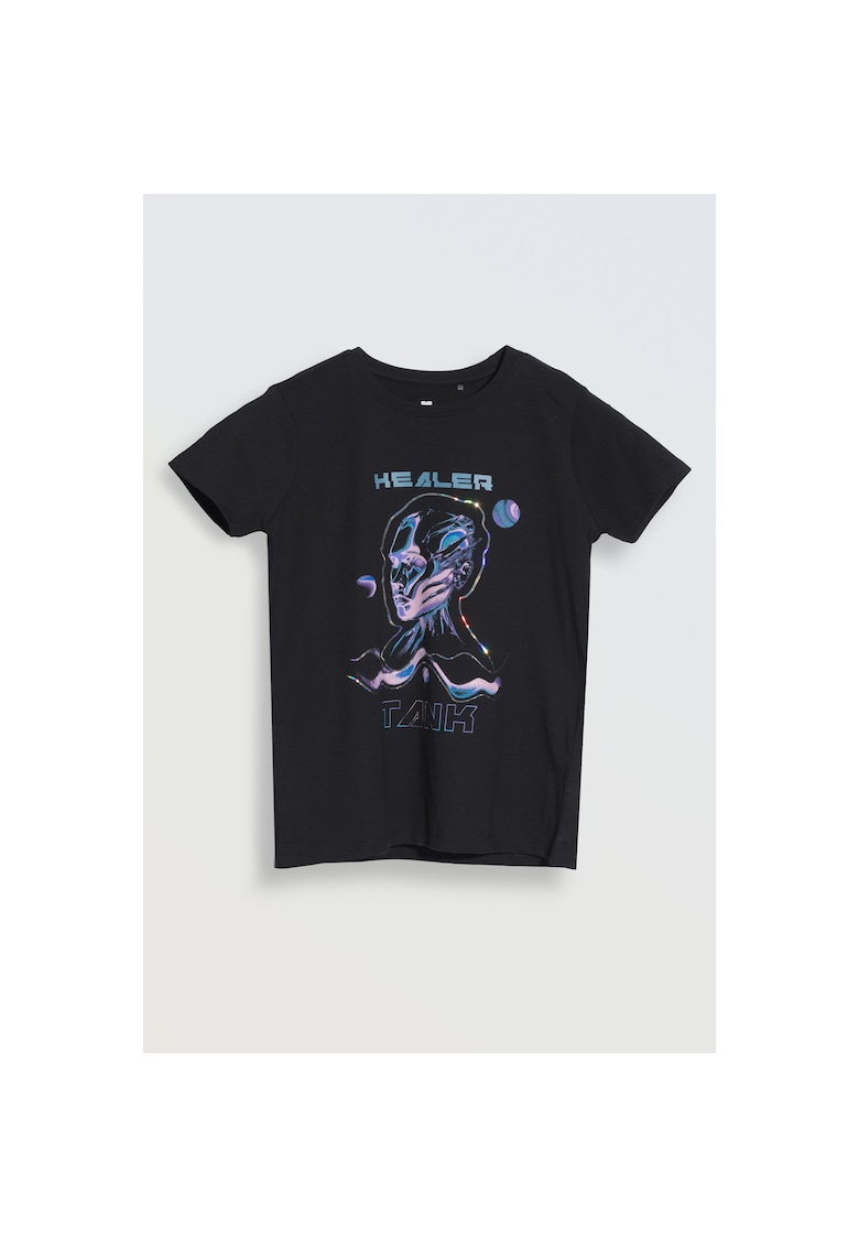 Tricou din bumbac cu print grafic -