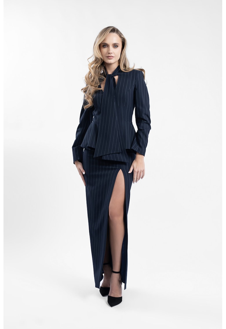 Fusta lunga Navy Stripe