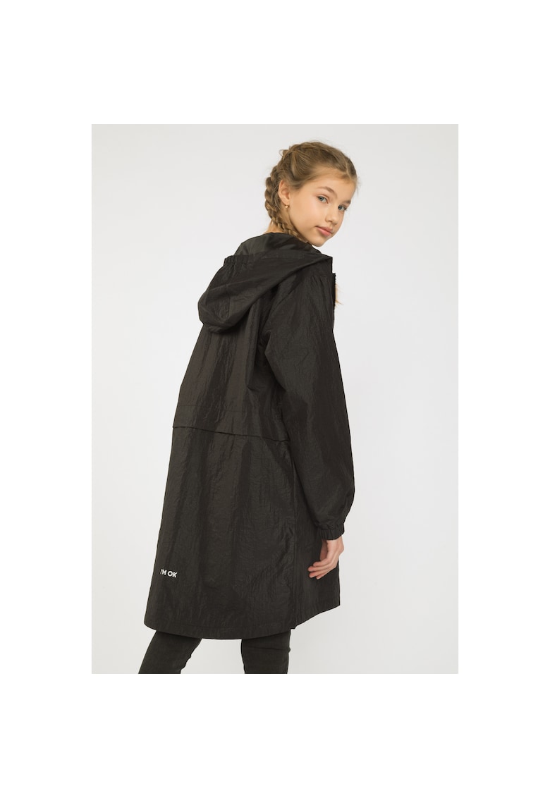 Geaca parka lejera cu gluga -