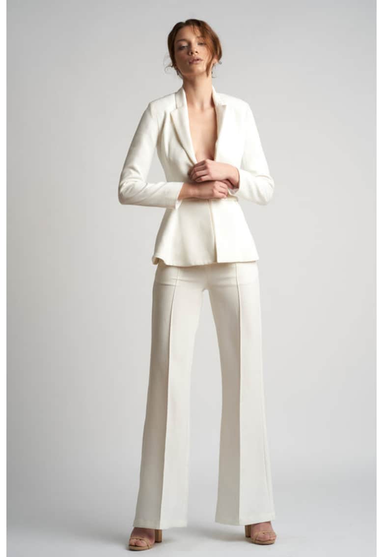 Sacou cambrat cu peplum si cordon