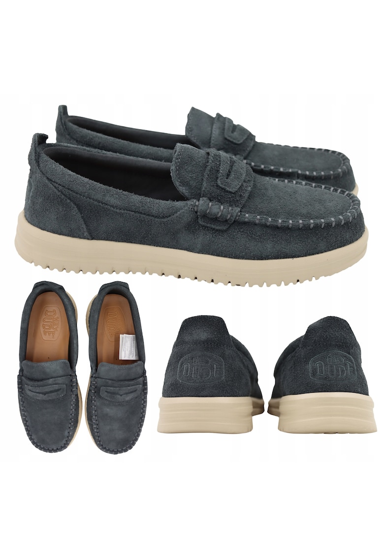 Pantofi Sport Barbati - Wally NXT Loafer - Gri - Piele Nubuc - Marimea