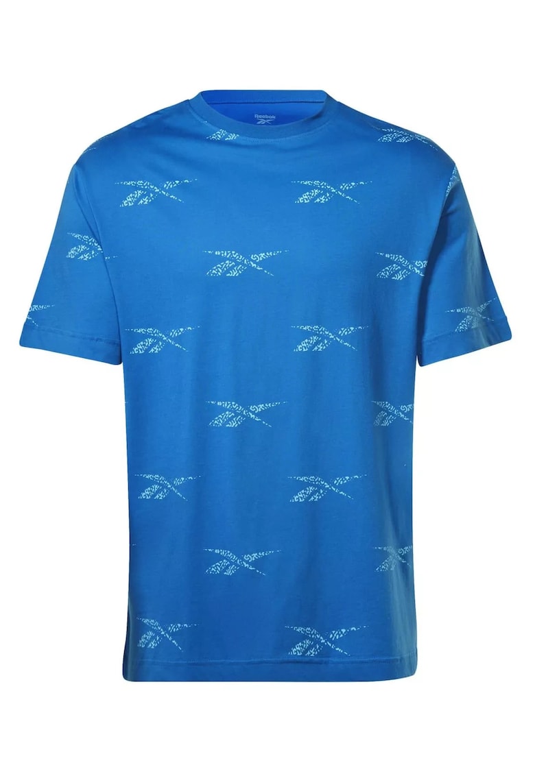 Tricou barbati - RI AOP TEE IB8447 - albastru - 100% bumbac -