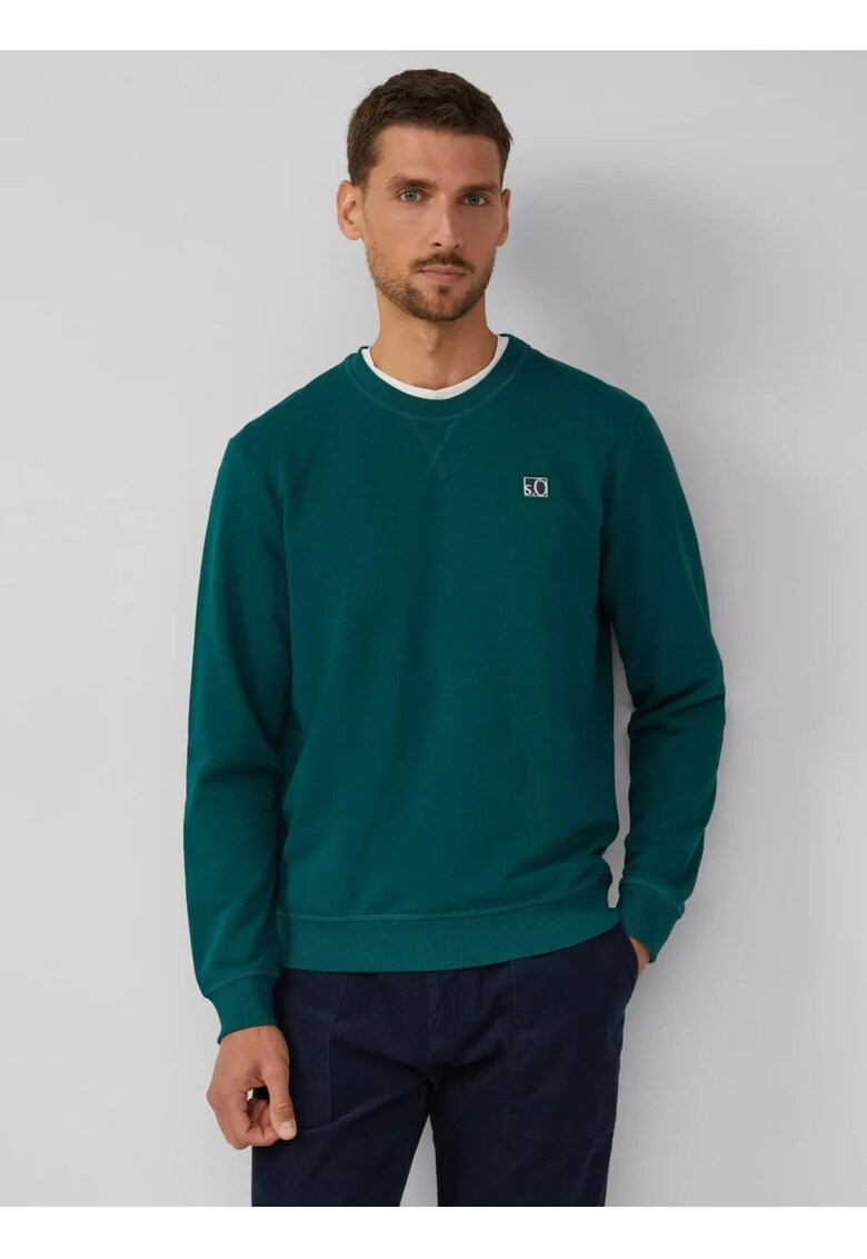 Bluza barbati - cu decolteu la baza gatului - logo - Verde -