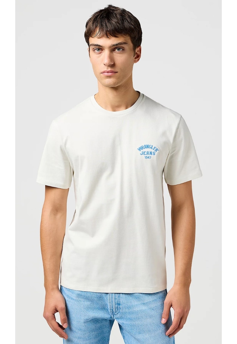 Tricou barbati - SMALL LOGO TEE - bumbac - alb - maneca scurta