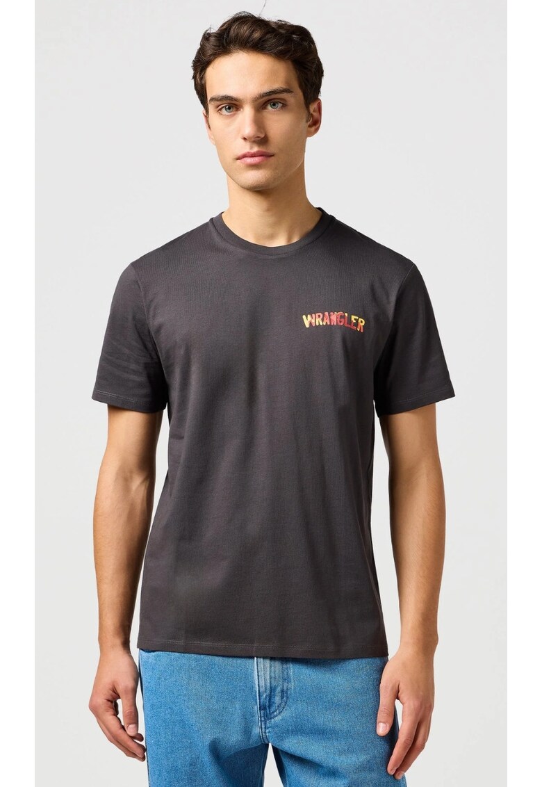 Tricou barbati - BIG GRAPHIC TEE - negru - bumbac - maneca scurta - croiala regular fit