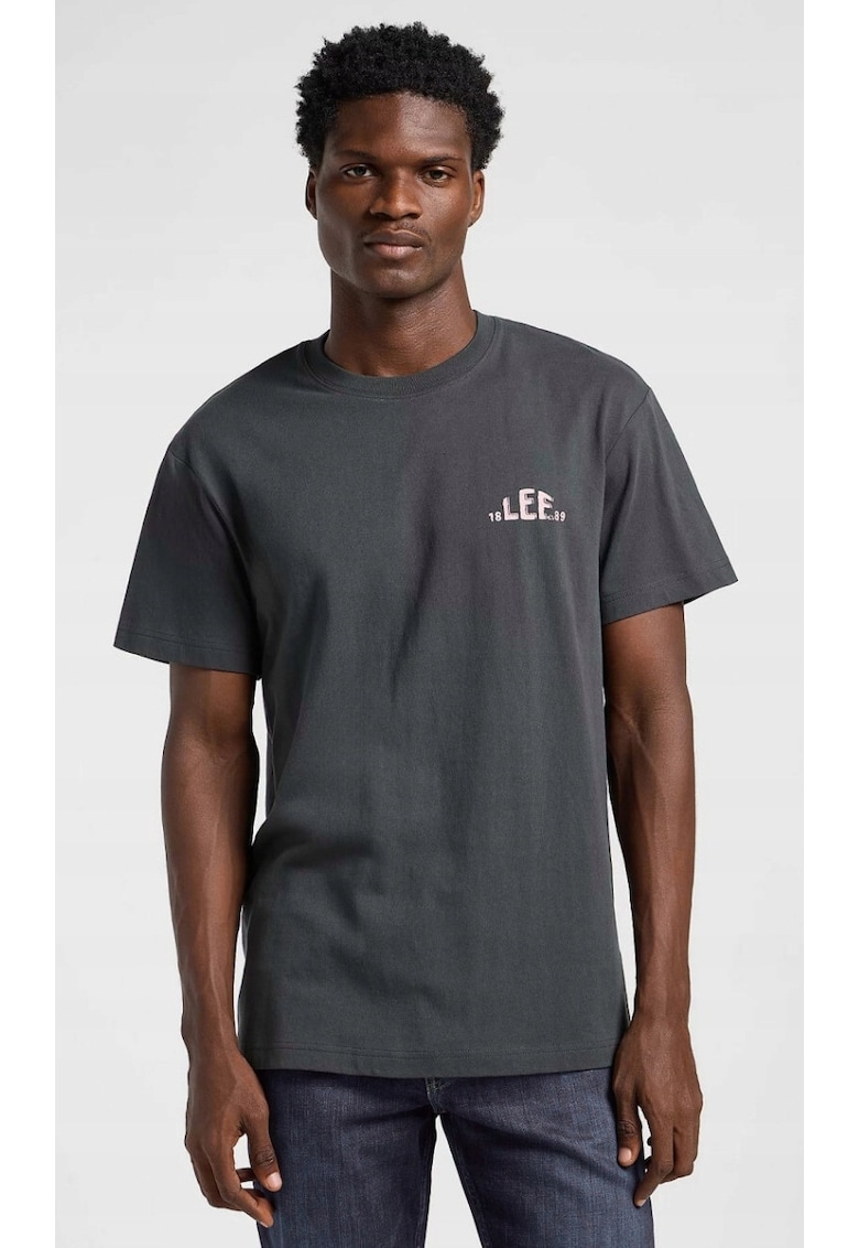 Tricou barbati - LOGO TEE - bumbac - negru - maneca scurta