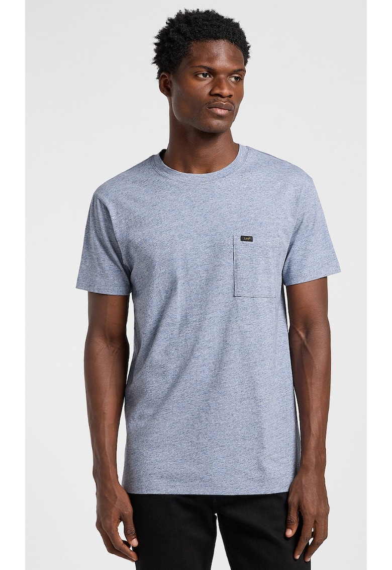 Tricou barbatesc ULTIMATE POCKET TEE - ajustat - gri - bumbac
