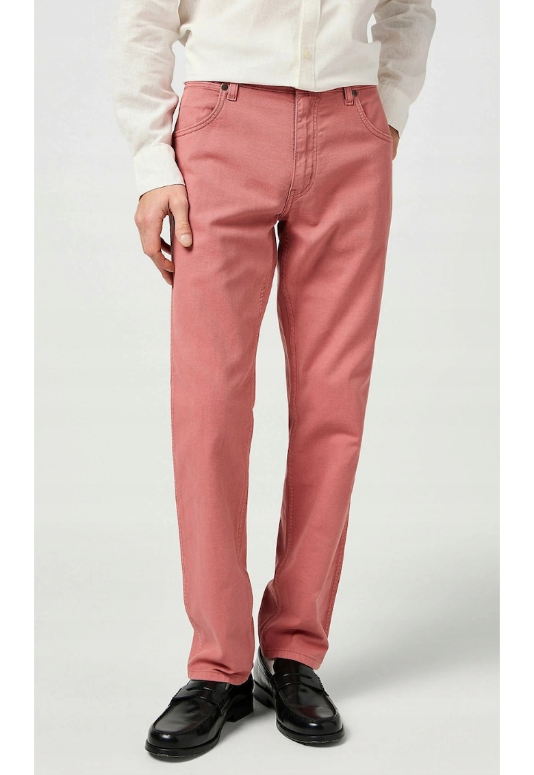 Pantaloni barbati - Greensboro - regular fit - roz - bumbac -