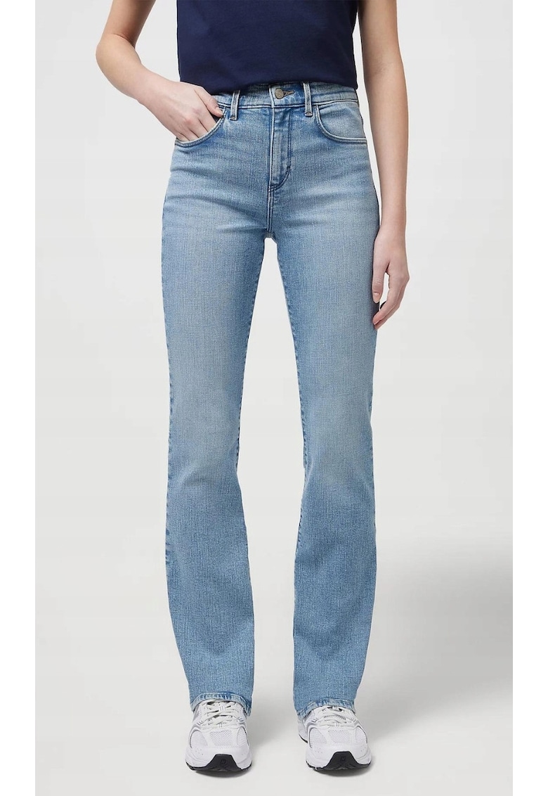 Blugi dama bootcut - albastru - bumbac
