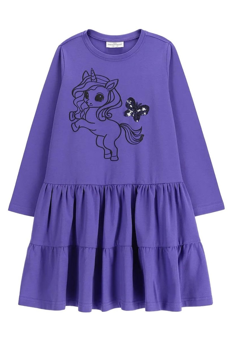 Rochie fete - bumbac - violet