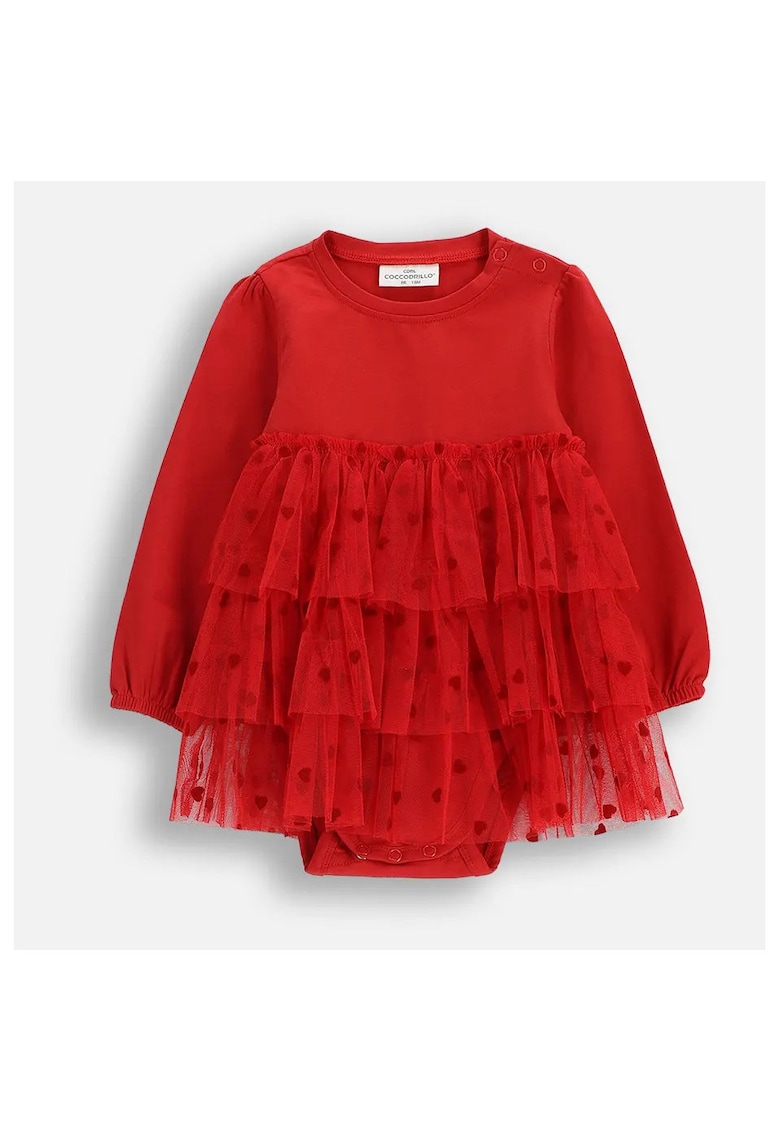 Rochie fete - bumbac/elastan - rosie