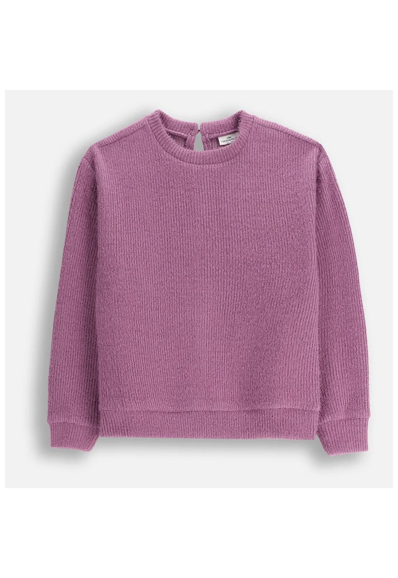 Bluza copii - pulover mov - maneci lungi - tricot moale