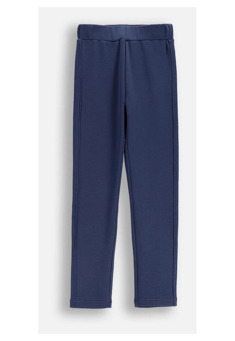 Colanti bleumarin imblaniti pentru fete - elastic - crac lung - material poliester
