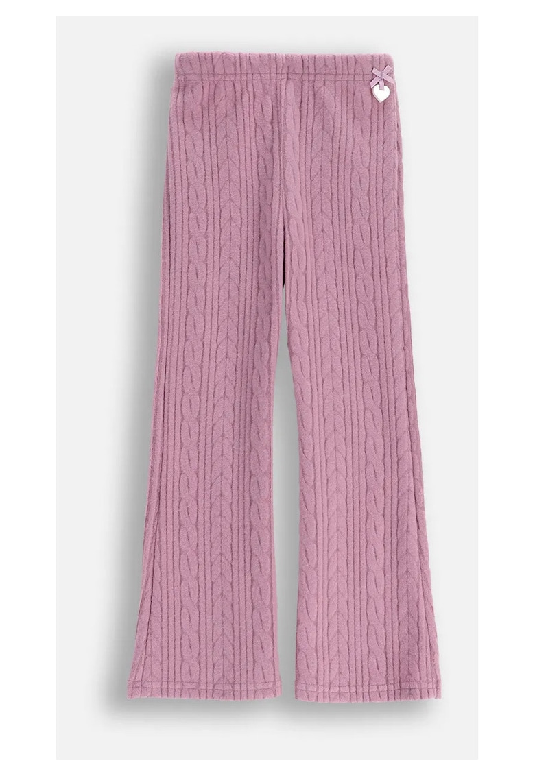 Colanti pentru fete - violet - material elastic - crac lung