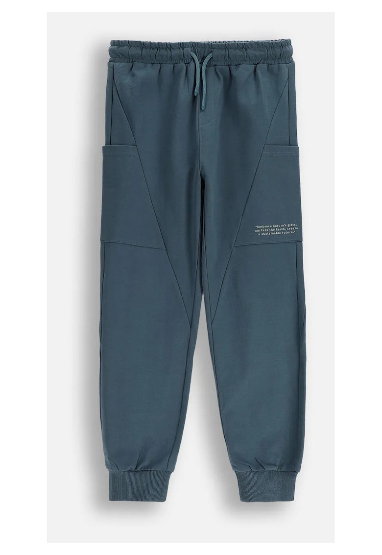 Pantaloni copii - trening captusiti - gri - bumbac