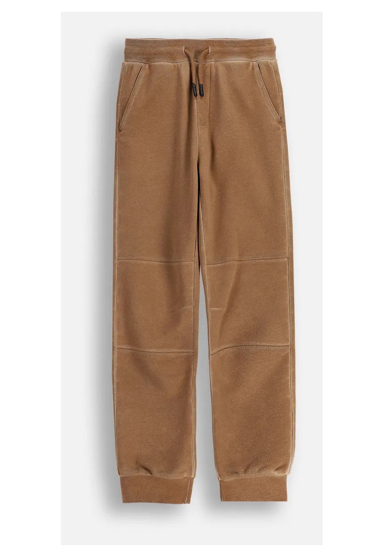 Pantaloni copii - slim fit - maro - material moale