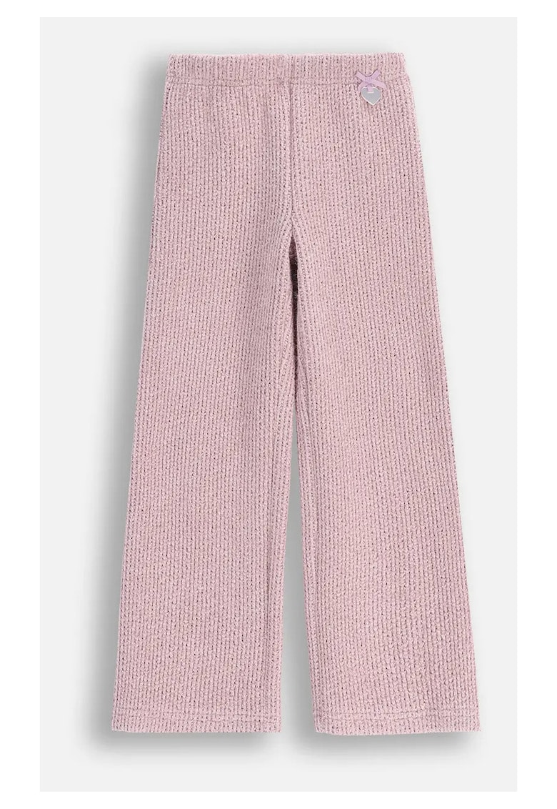 Pantaloni copii - tricotati - mov - material moale - croiala slim fit