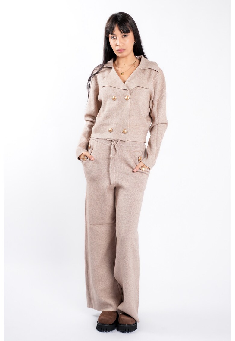 Compleu Beige din modal - Nude