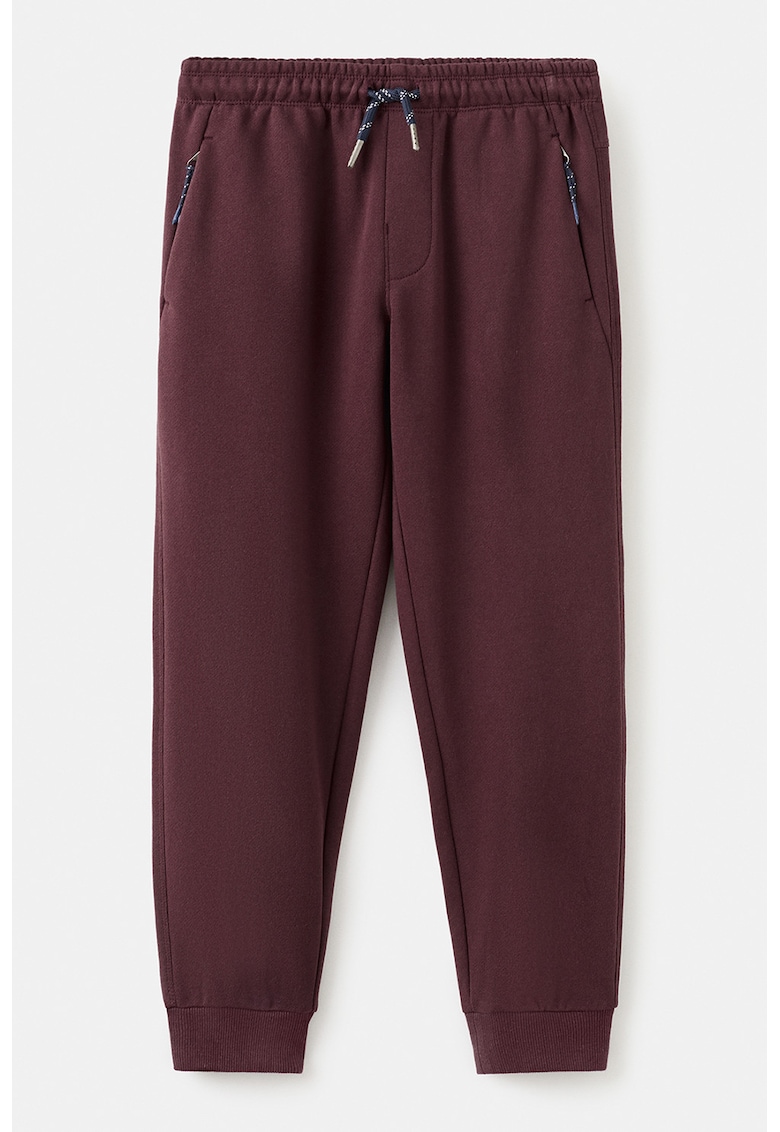 Pantaloni de trening cu snur si buzunare laterale - Maro cognac