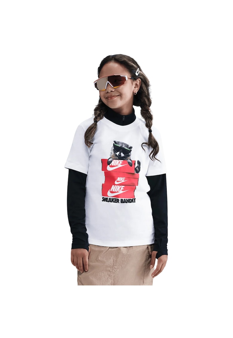 Tricou Cute Animal Photo 53025 - Alb