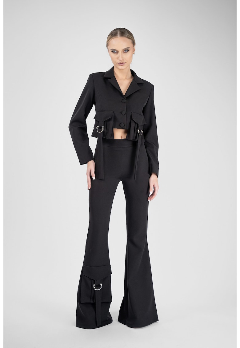 Pantaloni evazați Black - Negru
