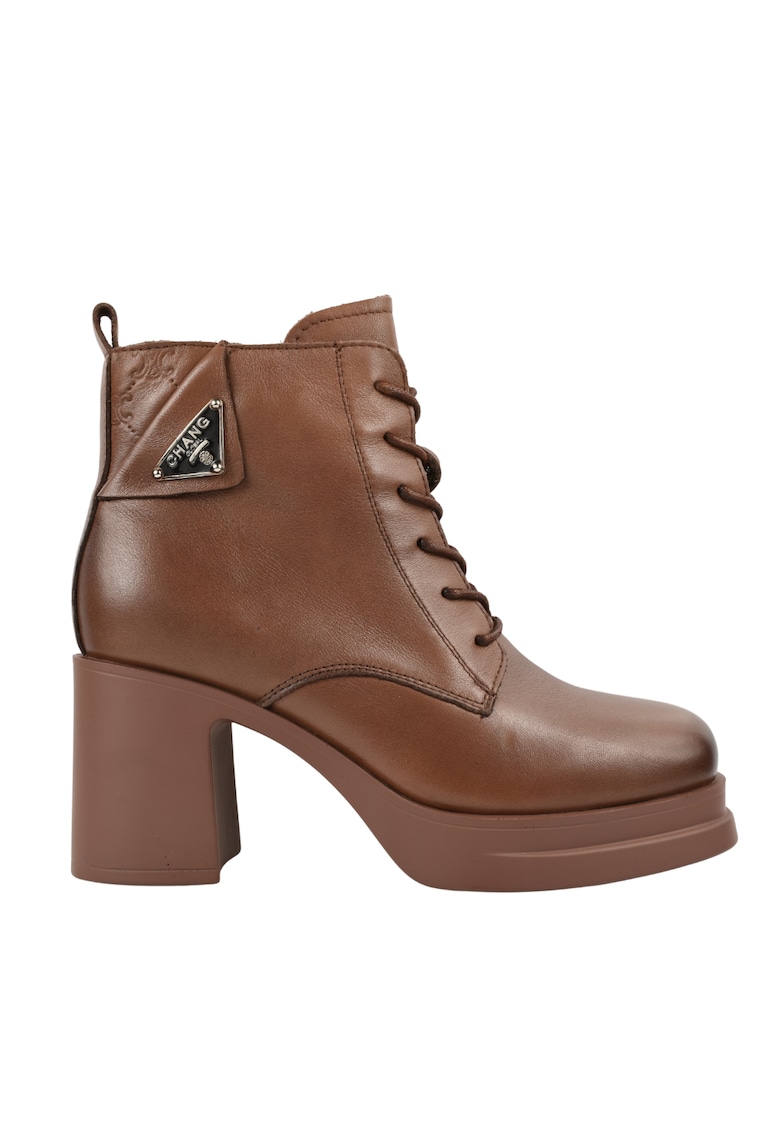 Ghete casual - dama - 1-12 maro - piele naturala - cu toc