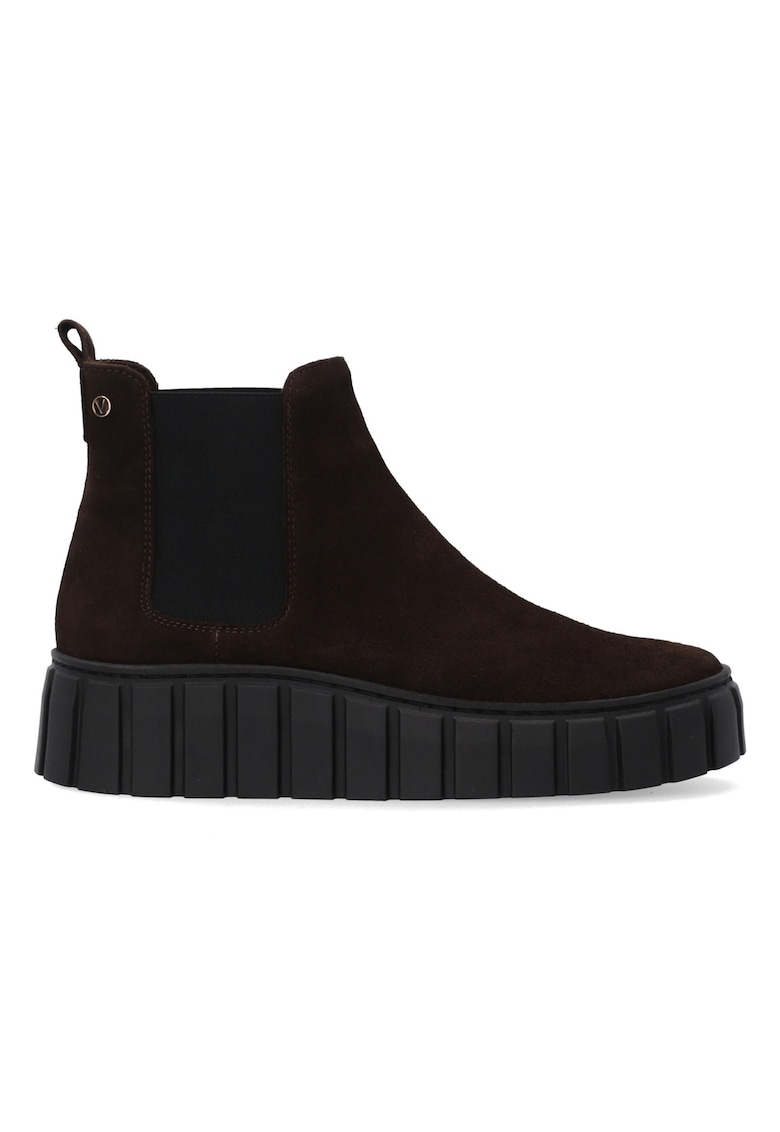 Ghete din piele nubuc cu talpa wedge