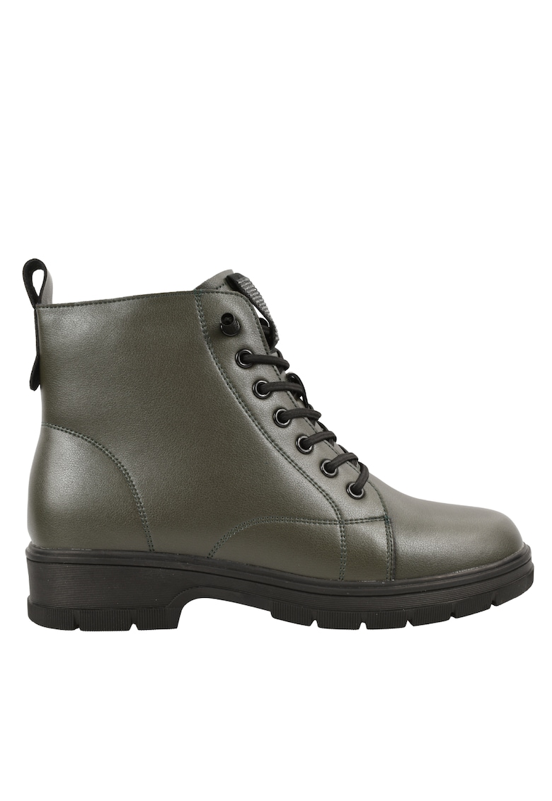 Ghete casual - dama - 25005 - kaki - piele naturala - Kaki