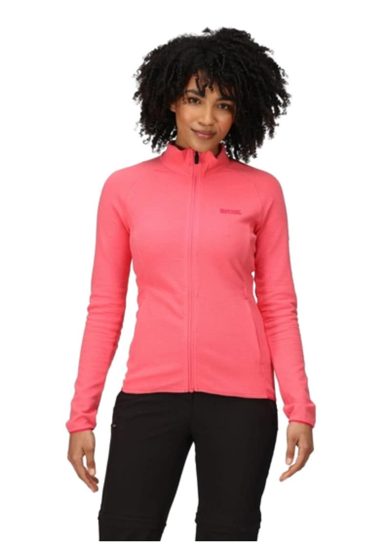 Bluza de trening cu fermoar si maneci raglan