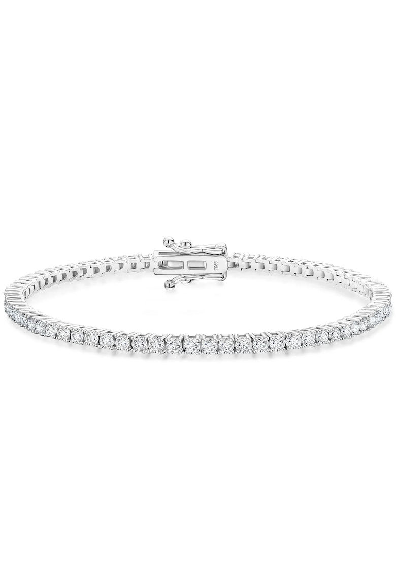Bratara tennis - argint 925 - pietre moissanite 2 mm - 16 cm