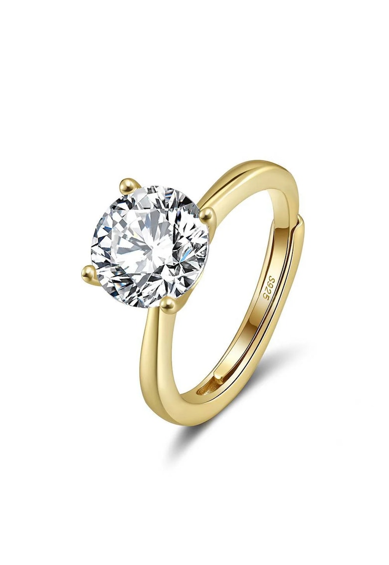 inel de logodna - pentru femei - Auriu/Alb