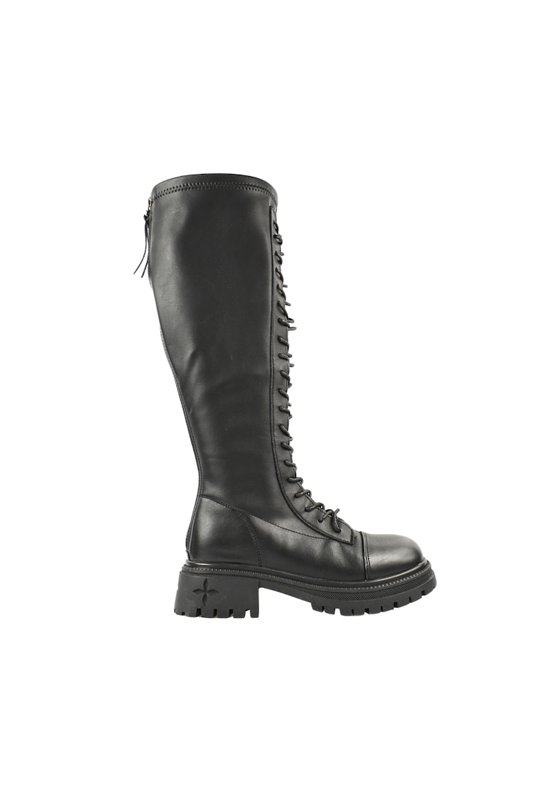 Cizme casual - dama - 80391 negru - piele naturala