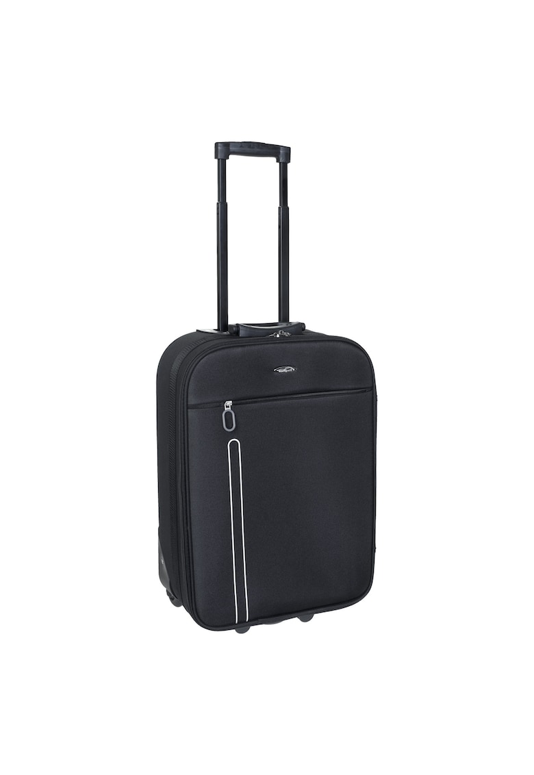 Troler de cabina SG 778 - poliester - bagaj de mana - 55x36x17 cm - 2 roti - negru