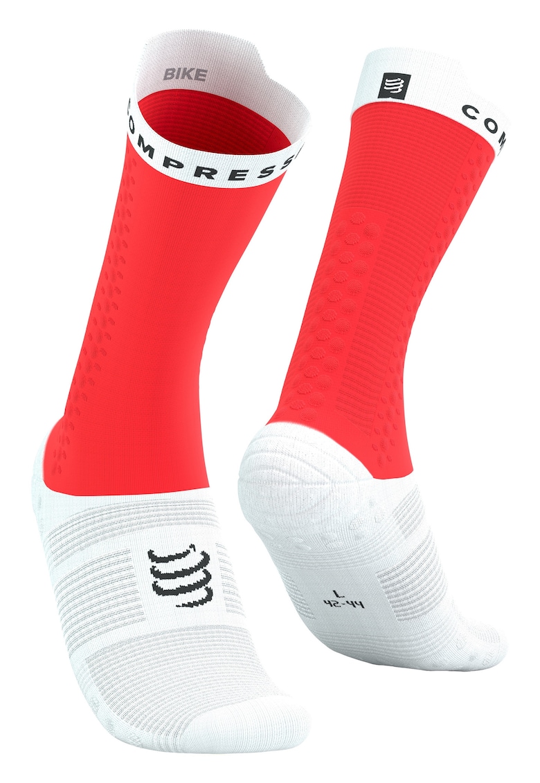 Sosete compresie ciclism Pro Racing v4.0 Bike SS 2025 - Rosu/Alb
