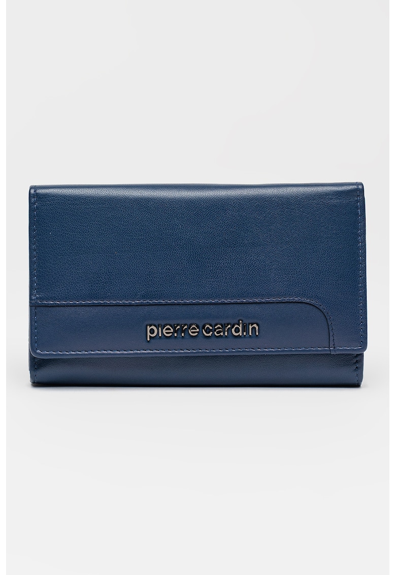 Portofel de piele cu clapa