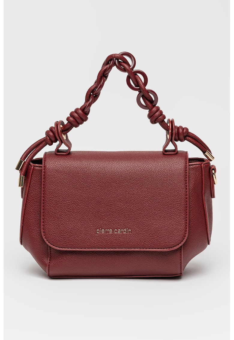 Geanta de piele ecologica cu bareta detasabila si maner