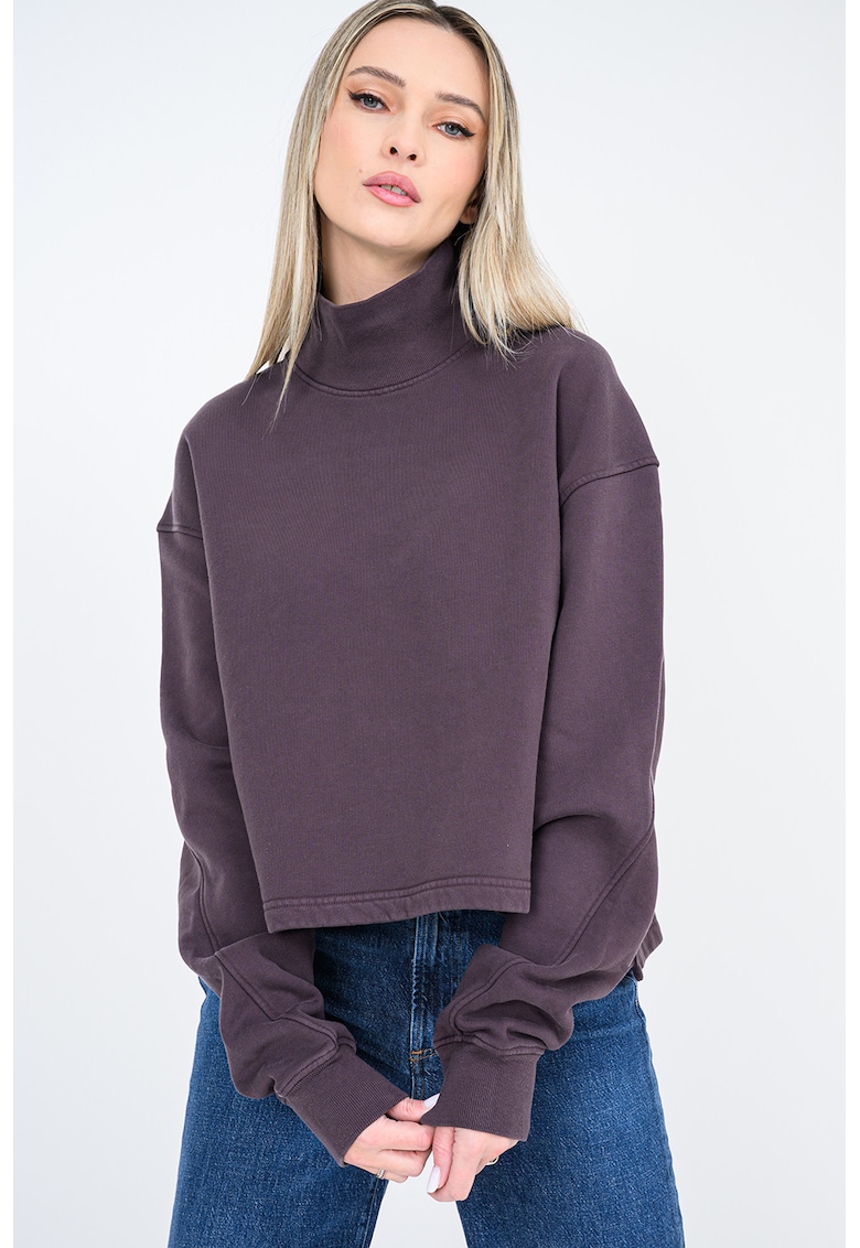 Bluza de trening din bumbac cu guler inalt Isra