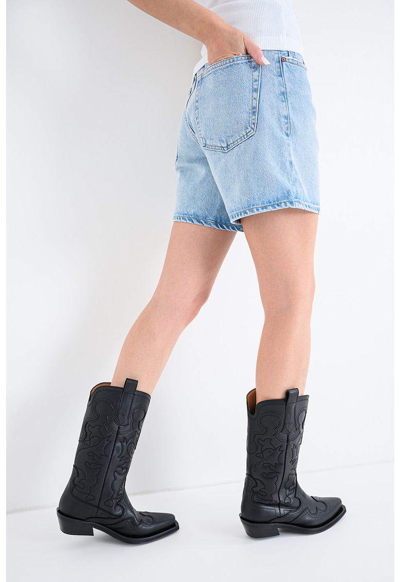 Blugi scurti relaxed fit - Albastru deschis