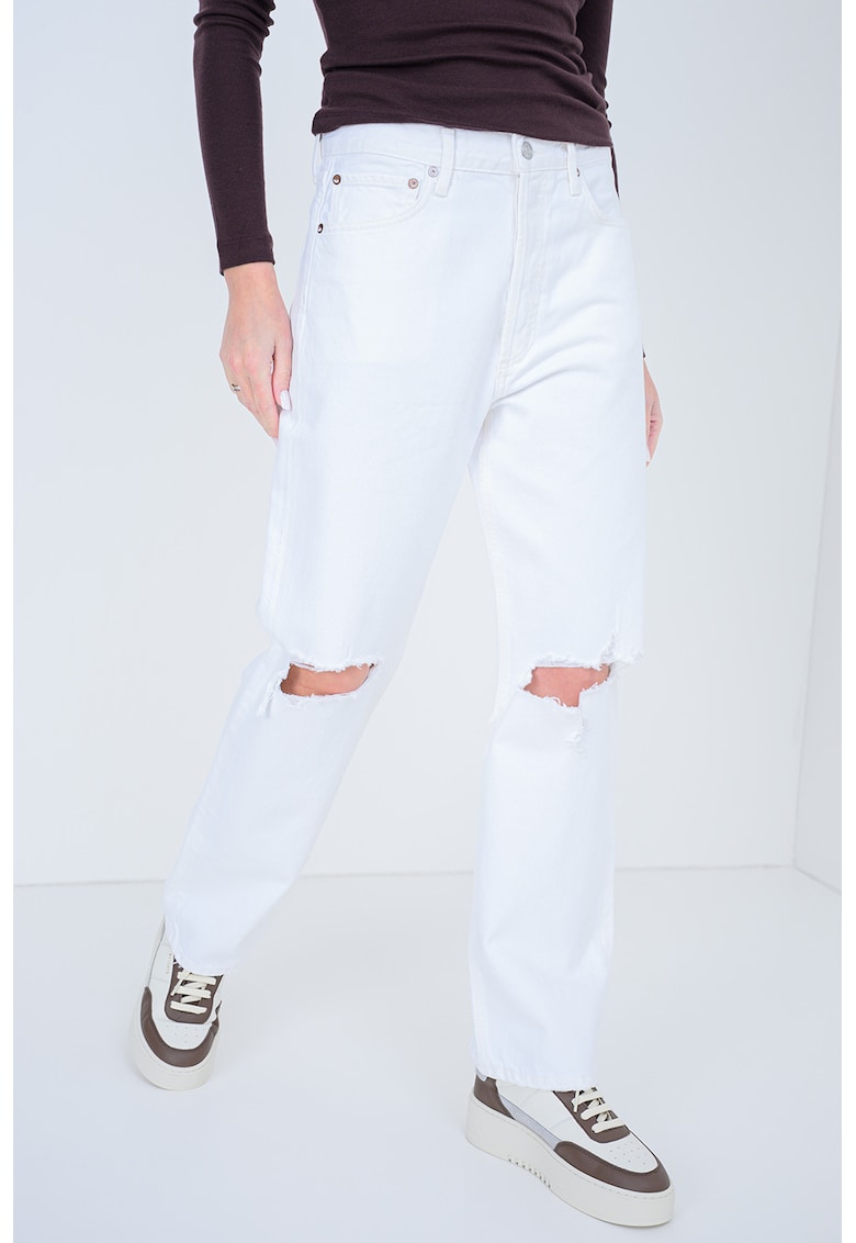 Blugi cu detalii cu aspect deteriorat 90's