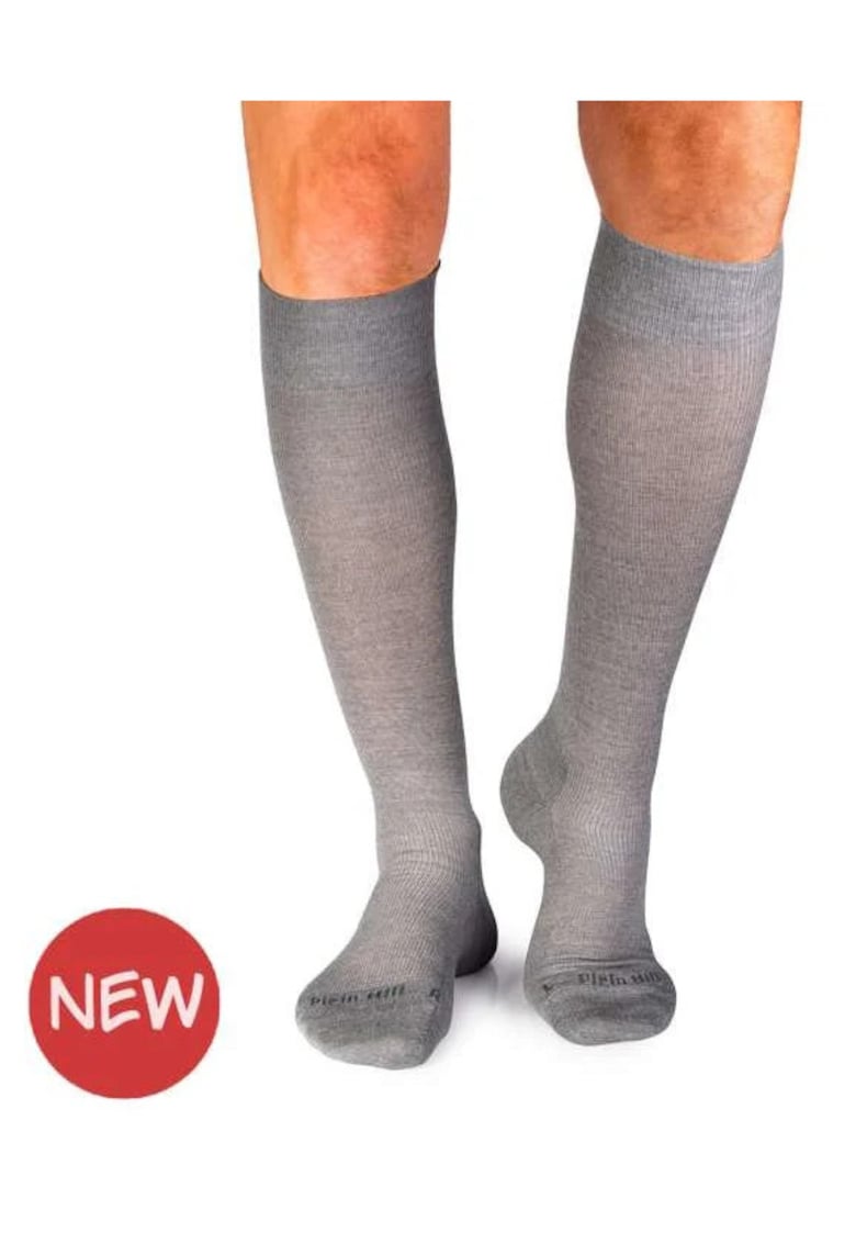 Sosete lungi compresive 3/4 din Lana Merinos Gri